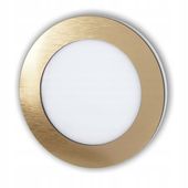 Opawa schodowa Oświetlenie schodowe Lampka LED 230V Okrągła ZŁOTA /