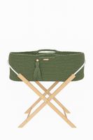 Kosz Mojżesza BOHO Handmade ze stojakiem - pistacja