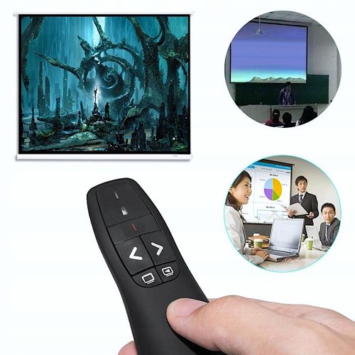 WSKAŹNIK PILOT SLAJDER DO PREZENTACJI PREZENTER LASEROWY CZARNY USB na Arena.pl