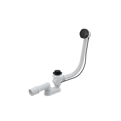 Simple syfon wannowy automatyczny 80 cm, czarny mat na Arena.pl