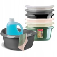 MISKA MIEDNICA Z UCHWYTAMI PLASTIKOWA 25L ANTRACYT