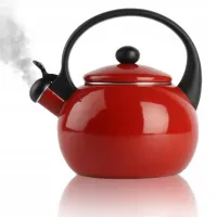 CZAJNIK EMALIOWANY Z GWIZDKIEM DUŻY 2,2L INDUKCJA GAZ KUCHENKA ELEKTRYCZNA