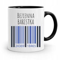 Dla Baristy Baristki Kawiarki Kubek Czarny Prezent Z Nadrukiem Ze Zdjęciem