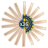 Pałki pałeczki perkusyjne Moboog 5A ZESTAW 36 par