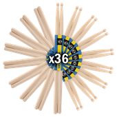 Pałki pałeczki perkusyjne Moboog 5A ZESTAW 36 par