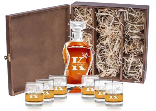 Karafka szklanki do whisky grawer PREZENT na ślub na Arena.pl