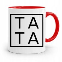 Kubek Czerwony Dla Taty Ojca Tata Prezent Z Nadrukiem Ze Zdjęciem