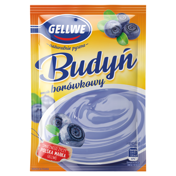 Gellwe Budyń smak borówkowy 40 g zdjęcie 1