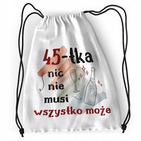 Plecak Urodziny 45 45Te Sportowy Szkolny Worek Z Nadrukiem Ze Zdjęciem