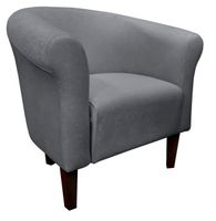 Fotel Milo Mikrofaza 17 szary nogi 20 venge