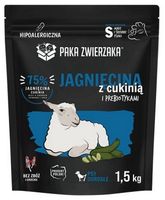 Hipoalergiczna karma dla małego psa Paka Zwierzaka Jagnięcina Cukinia 1,5kg