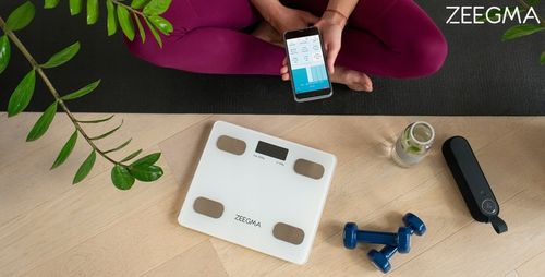 Waga łazienkowa analityczna SMART BIAŁA 17w1 iOS Android BMI do 200 kg na Arena.pl