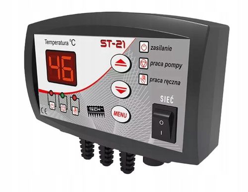 STEROWNIK POMPY OBIEGOWEJ C.O. INSTALACJI CENTRALNEGO OGRZEWANIA TECH ST-21 na Arena.pl