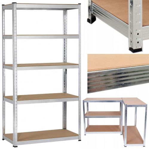 Regał metalowy ocynkowany wciskany 180x90x40 cm, 5 półek 875kg na Arena.pl