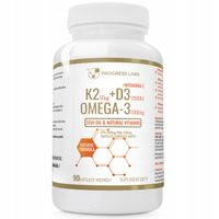 WITAMINA K2 MK-7 + D3 2000IU Vit E OMEGA-3 90kaps