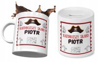 Dla Piotra Zestaw Kubek+ Skarbonka Dla Dziecka Z Nadrukiem Ze Zdjęciem