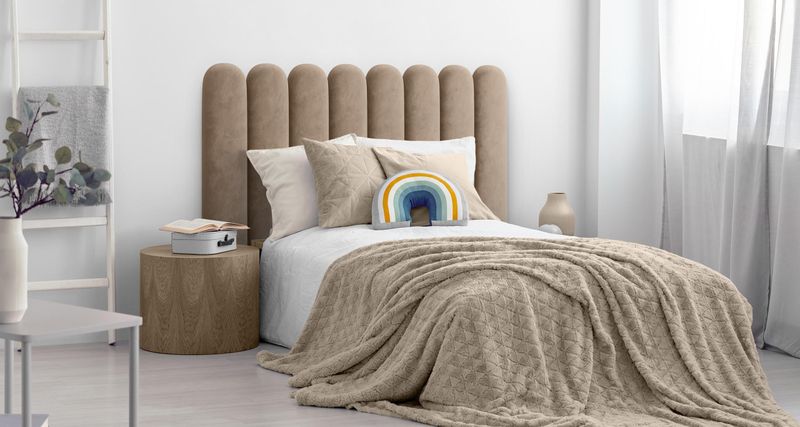 PANELE TAPICEROWANE PŁOTEK BEŻOWY DLA DZIECI 60cm x 30cm zdjęcie 6