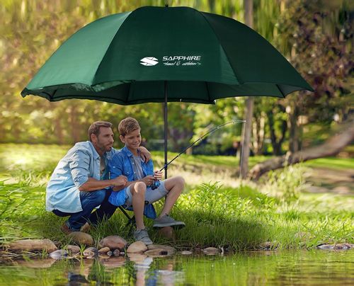 DUŻY PARASOL WĘDKARSKI 240cm WODOODPORNY namiot Z BOKAMI na ryby PARASOL na Arena.pl