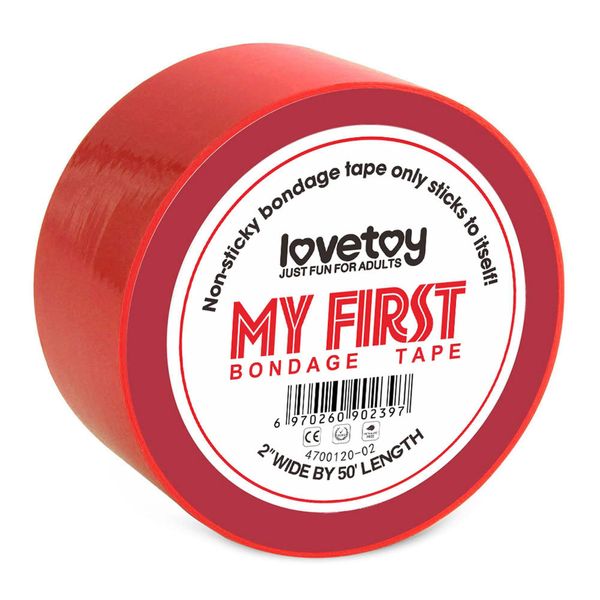 My First Non Sticky Bondage Tape Red zdjęcie 1