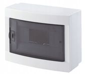 SKRZYNKA ELEKTRYCZNA ROZDZIELNIA NATYNKOWA 1x8 INSTALACYJNA PLASTIKOWA