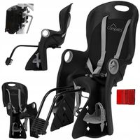 FOTELIK ROWEROWY TYLNY 22 KG, MIĘKKA WKŁADKA, DO RAMY, DO BAGAŻNIKA CAMPELA