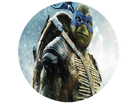 Opłatek na tort Żółwie Ninja