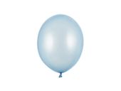 Balony metallic niebieskie baby blue strong, 23 cm 3 szt.