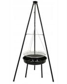 Palenisko ogrodowe grill węglowy 2w1 stal 52 cm BBQ 1000