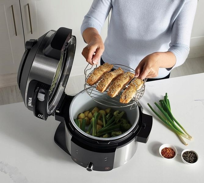 NINJA FOODI OL550EU 11 w 1 SmartLid multicooker, garnek, pieczenie, grill zdjęcie 6