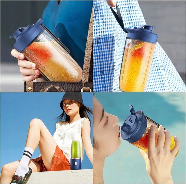 MINI MIKSER USB O POJEMNOŚCI 400 ML Z 6 OSTRZAMI, DO SMOOTHIE, NA PODRÓŻY zdjęcie 9