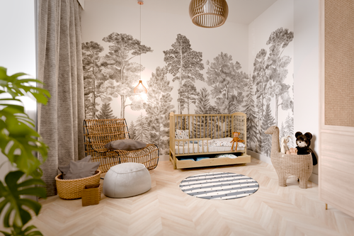 Łóżeczko szuflada OLA SOSNA TAPCZAN na Arena.pl