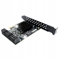 Karta adapter do komputera PCI PCIe 1X na 8x SATA 3.0 Serial ATA