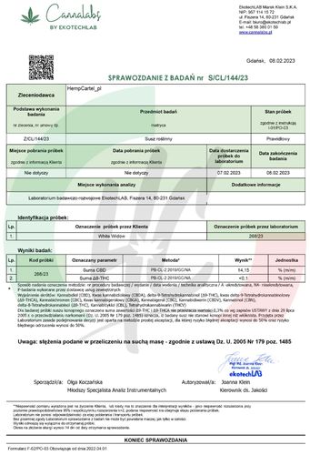 Susz konopny CBD | White Widow | HOLENDER | 5g na Arena.pl