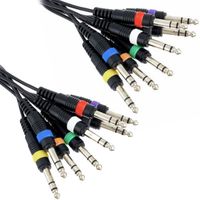 Kabel wieloparowy multicore audio 8x Jack 6,3 mm stereo 3 m the sssnake SPP8030