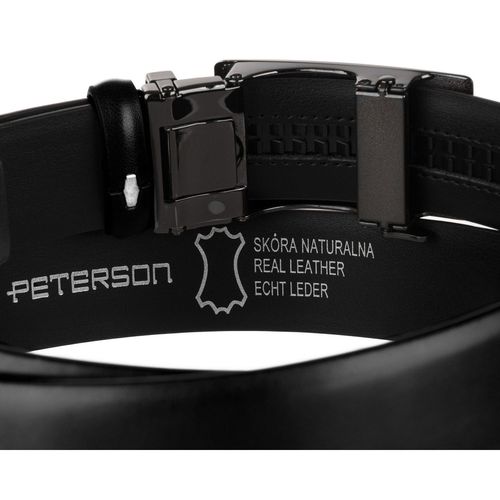 czarny pasek męski z automatyczną klamrą wykonany na Arena.pl