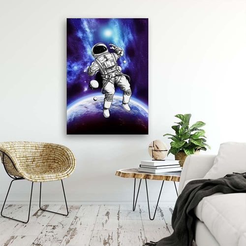 Deco Panel, Kosmonauta w kosmosie 50x70 na Arena.pl