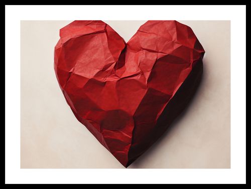 Plakat 42x29,7cm Kreślone Serce na Arena.pl