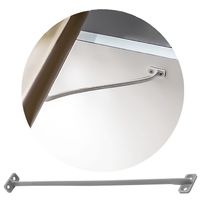 Ogranicznik kąta otwarcia frontu szafki szary