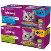 Whiskas Karma dla kotów MIX 6 smaków ryba drób 85 g x 80 sztuk