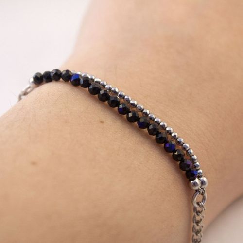 "Bransoletka HEMATYT SPINEL 925" na Arena.pl