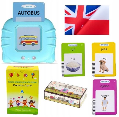 CZYTNIK DO NAUKI SŁÓWEK POLSKO ANGIELSKI 224 SŁÓW ZESTAW XL EDUKACYJNA USB na Arena.pl