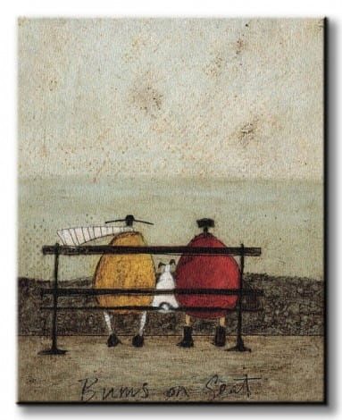 Sam Toft Bums On Seat - Obraz na płótnie 50x40 cm na Arena.pl