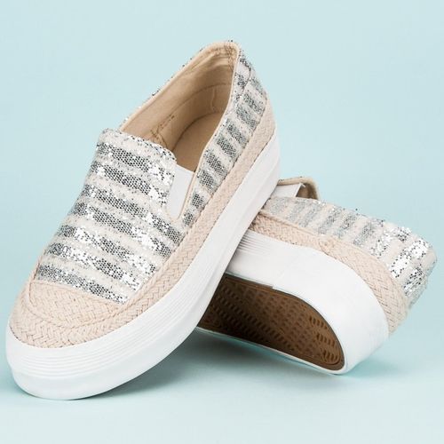 Srebrne Trampki Espadryle r.40 na Arena.pl