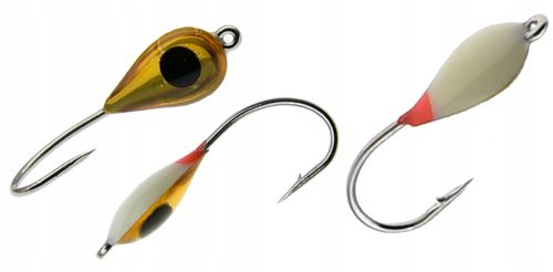 Mormyszka Wolframowa fosforowa Podlodowa z oczkiem na Arena.pl