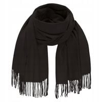 Czarny SZALIK gładki SZAL KASZMIR JAKOŚĆ dużo KOLOROW MODA klasyczny