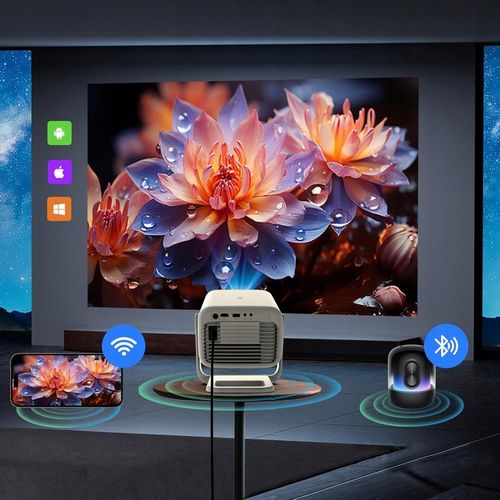 Mini Projektor Przenośny Android WiFi Rzutnik FULL HD 4K Telefon Bluetooth na Arena.pl