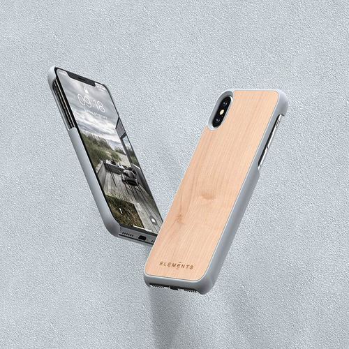 Drewniane etui do iPhone Xs Max (Light Grey) #0 na Arena.pl