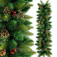 Girlanda choinkowa Girlanda świąteczna + Szyszki + Jarzębina 100cm