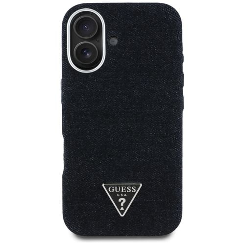 etui guess denim triangle logo magsafe   do iphone 16 czarny na Arena.pl