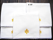 Korporał Bawełniany 50X50 Cm Liturgiczny Bielizna Kielichowa Haft Koronka